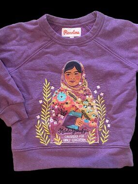Piccolina Malala Yousafzai Graphic Sweatshirt (Size 3)